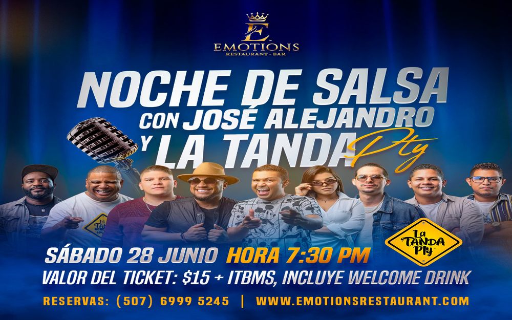 28 Junio- Noche de Salsa con Alejandro y la Tanda
