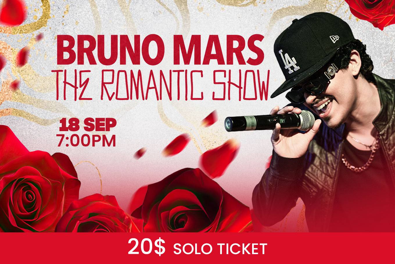 Bruno Mars 18 Sep- Unica Presentacion