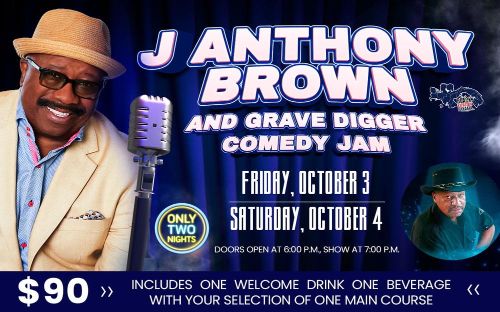 J Anthony Brown and Comedian Grave Digger 90
