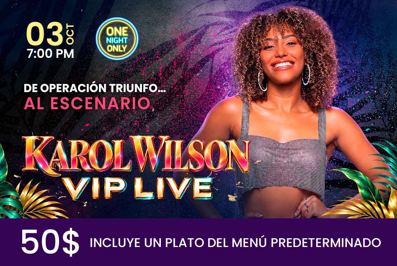 Karol Wilson de Operacion Triunfo $50