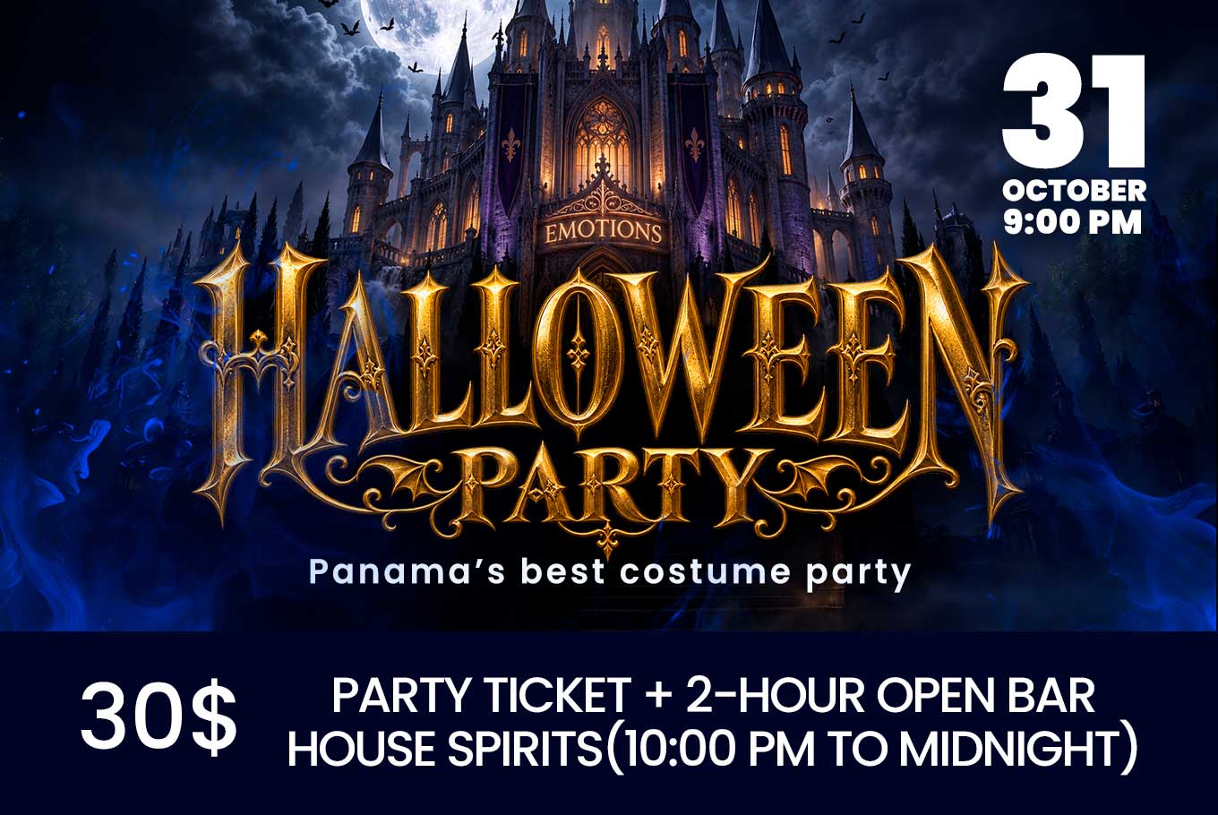 Halloween party OCT 31 - $30