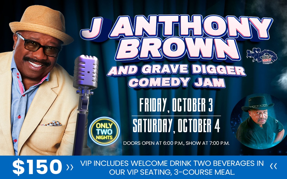 J Anthony Brown and Comedian Grave Digger VIP